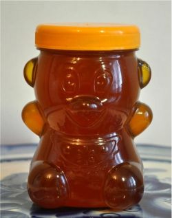 мед горный (каштановый) "мишка пэт"  (0,5 л-0,7 кг)